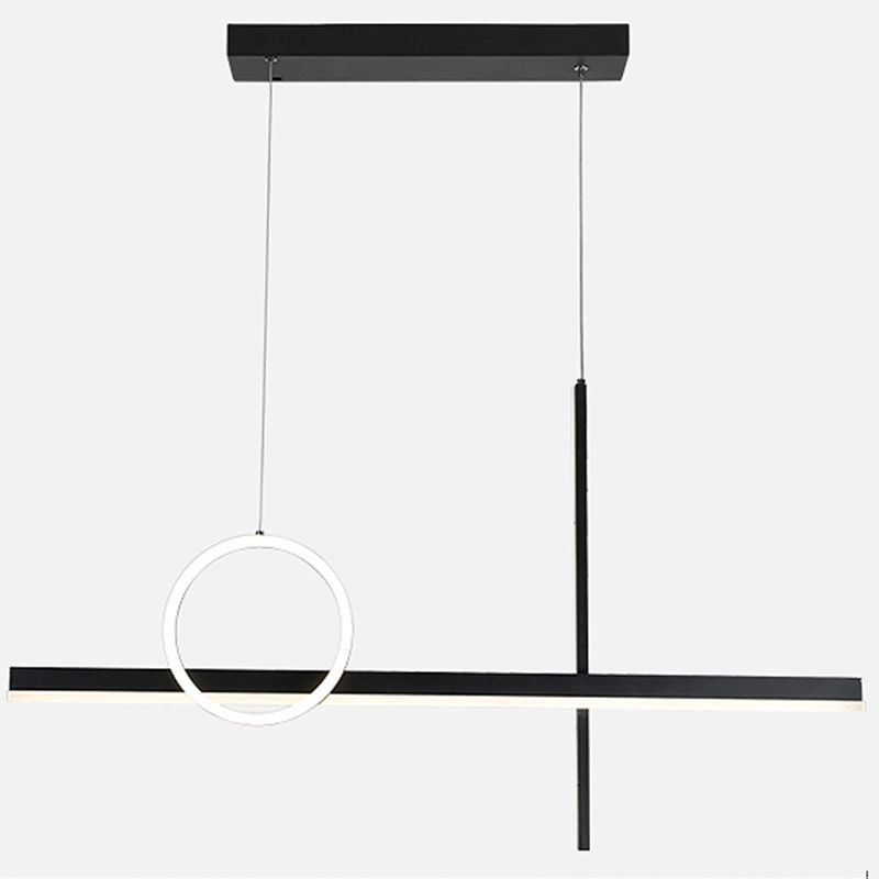 3 Light Linear Island Lights Contemporary Metal Island Lighting Fixture