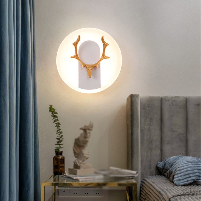 1 Light Unique Shape Wall Mounted Light Modern Sconce Light Fixture