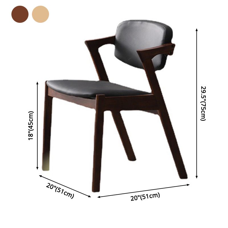 Silla de comedor de madera maciza de estilo moderno, silla de comedor con respaldo abierto para uso doméstico