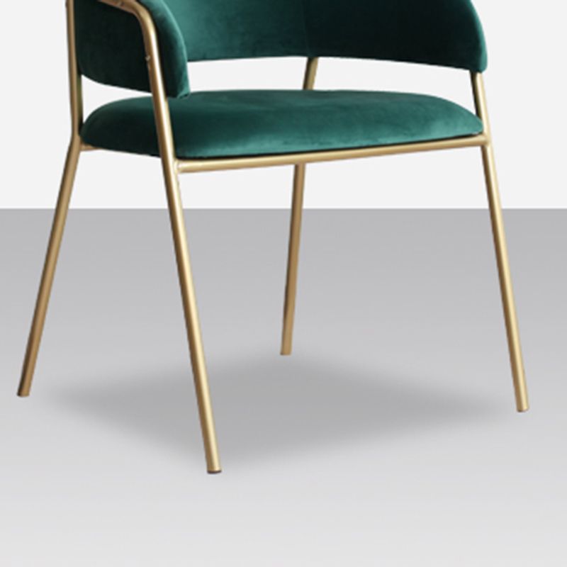 Home Kitchen Accent Chair Velvet Arm Upholstered Dining Chair