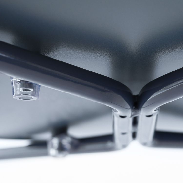 Open achterste armloze eetkamerstoelen industriële zijstoelen met metalen benen