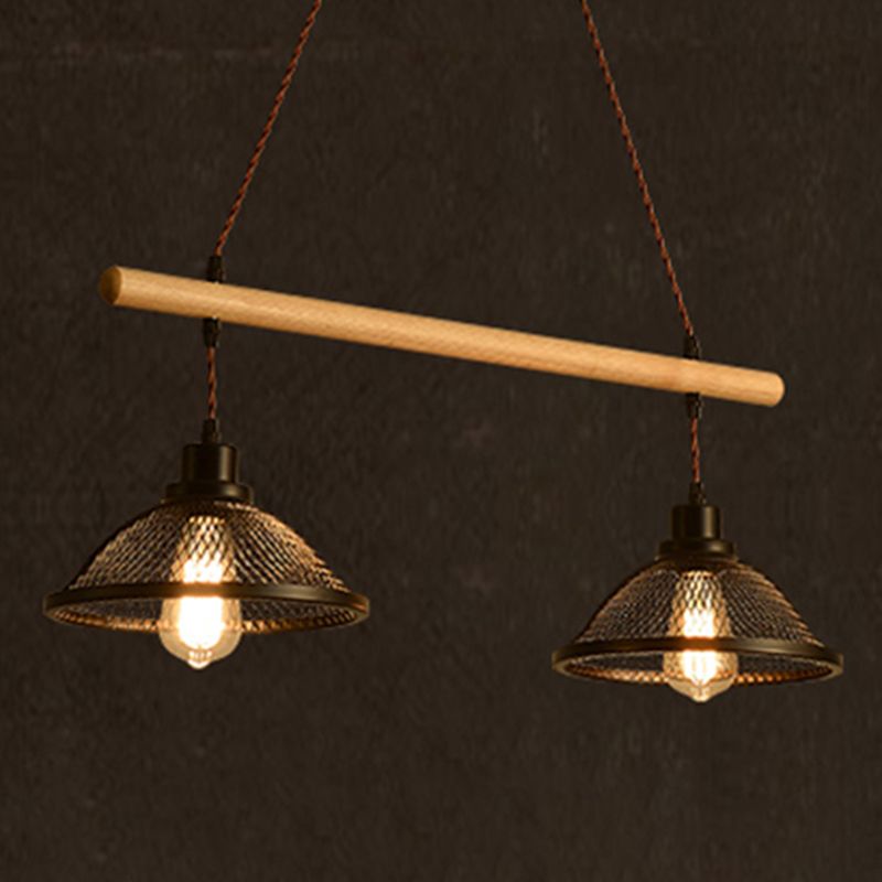 Bowl Island Lighting Fixtures Industrial Metal Pendant Lighting for Restaurant