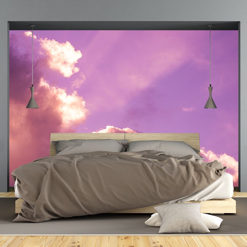 Clean Sky Mural Minimalist Wall Covering for Living Room, Size Optional