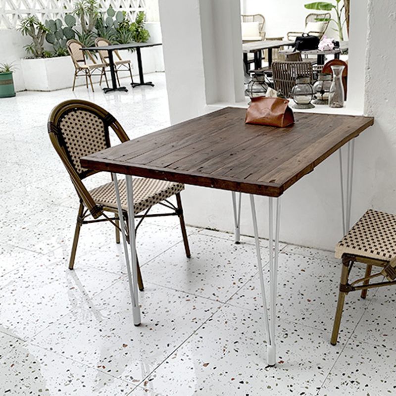 21" Wide Tropical Outdoor Chair Rattan Armles Dining Side Chair