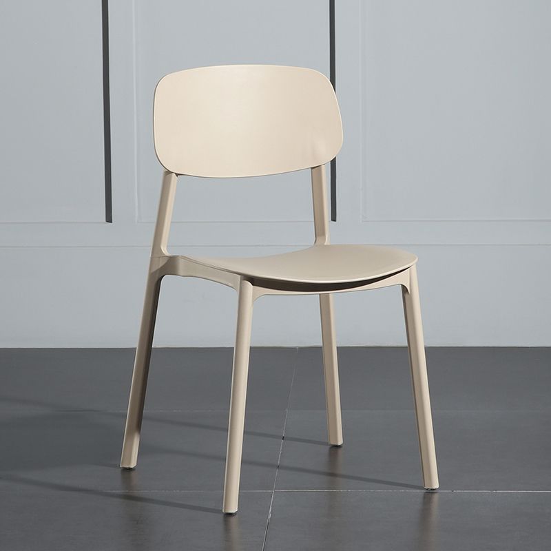 Modern Open Back Side Chair Plastic Indoor Arm Chair for Dining Room Bedroom