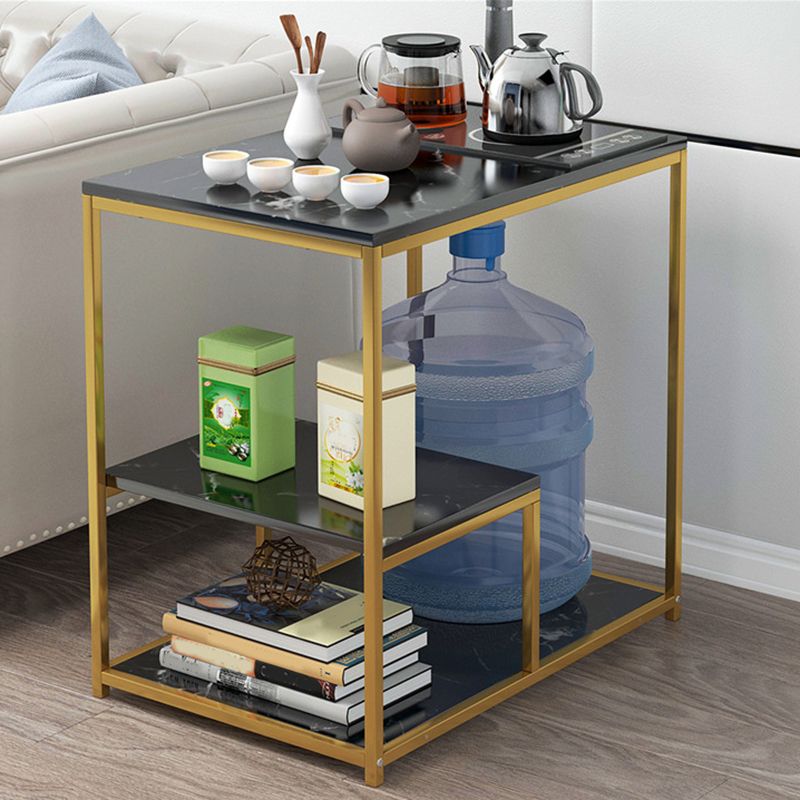 Rectangular Storage Coffee Table Contemporary Frame Cocktail Table for Home