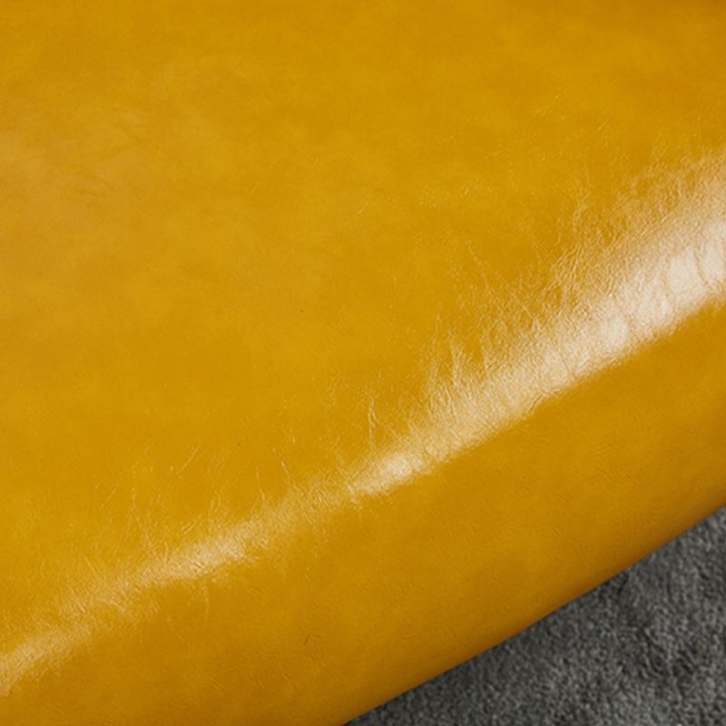 Solid Color Bedroom Leather Arms Included Round Arms Camel Back Barrel Chair