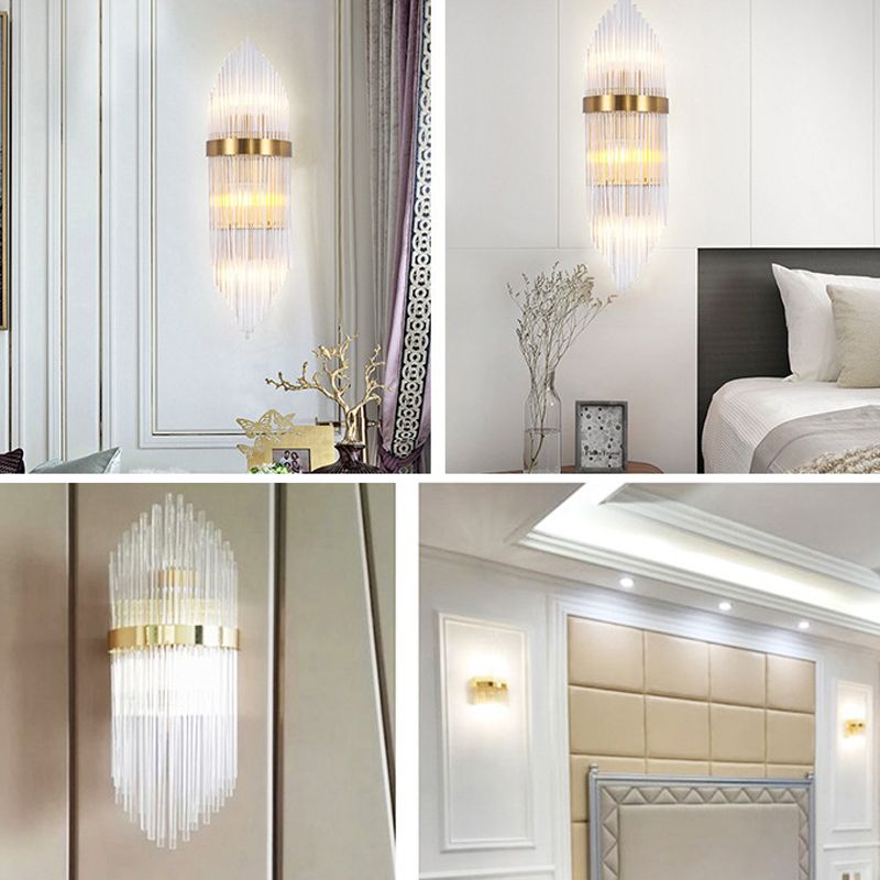 Wall Mount Lighting Modern Crystal Wall Mounted Lamps for Living Room