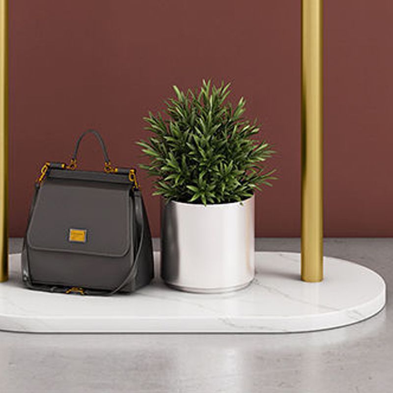 Modern Metal Hall Tree Hanging Rail Coat Hanger Entryway Kit