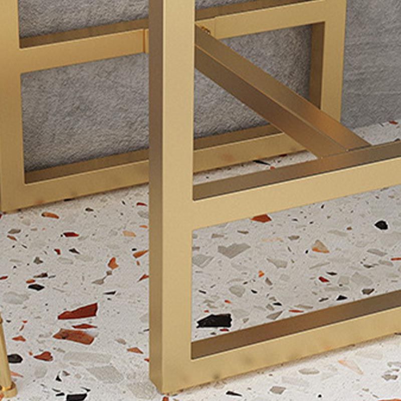 Glam 1/2/3/5 Pieces Counter Set Coffee Shop Trestle Stone Table and Stool Set