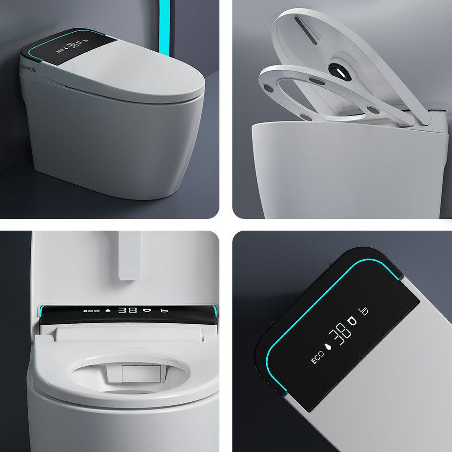 Modern Toilet Bowl All-In-One ABS Floor Mounted Siphon Jet Urine Toilet