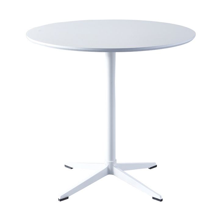 Mesa de comedor redonda contemporánea de metal mesa de madera para comedor y cocina