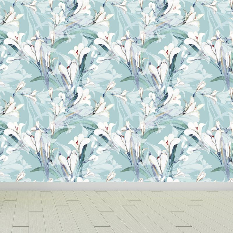 Waterproofing Flower Mural Decal Customized Modern Wall Covering for House Interior