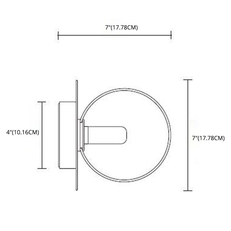 Moderne witte glazen wand sconce metalen lichte kamer binnen slaapkamerverlichting