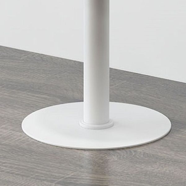 Modern Style Bar-stool Iron Leg Round Wooden Seat for Restaurant Bar 1 Piece