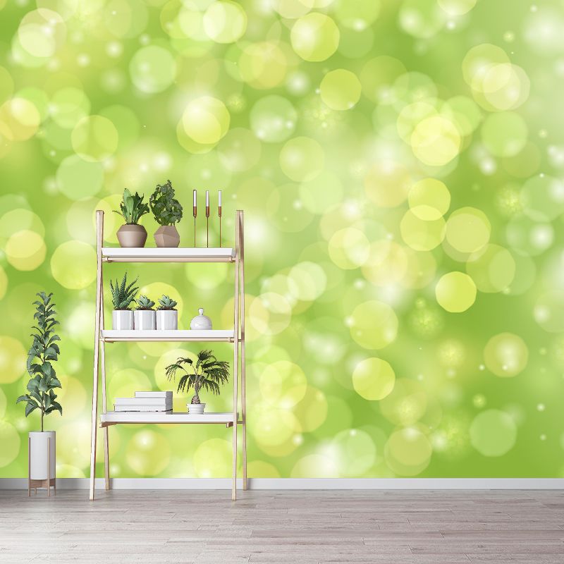 Simple Bokeh Mural Wallpaper Contemporary Wall Covering for Bedroom Decor