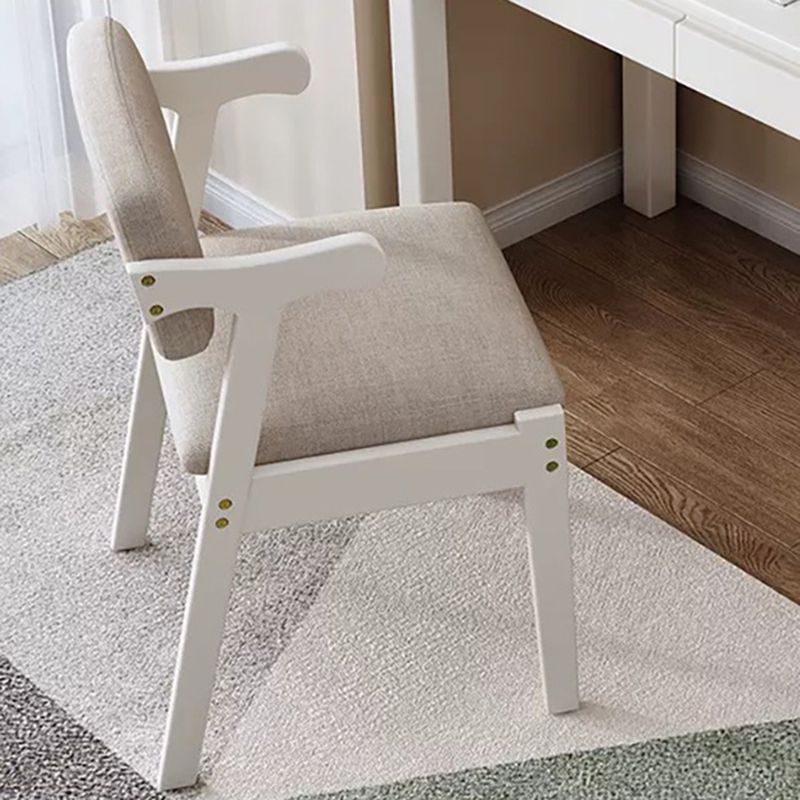 Contemporary Arm Chair Open Back Wood Dining Room Chair for Dining Room