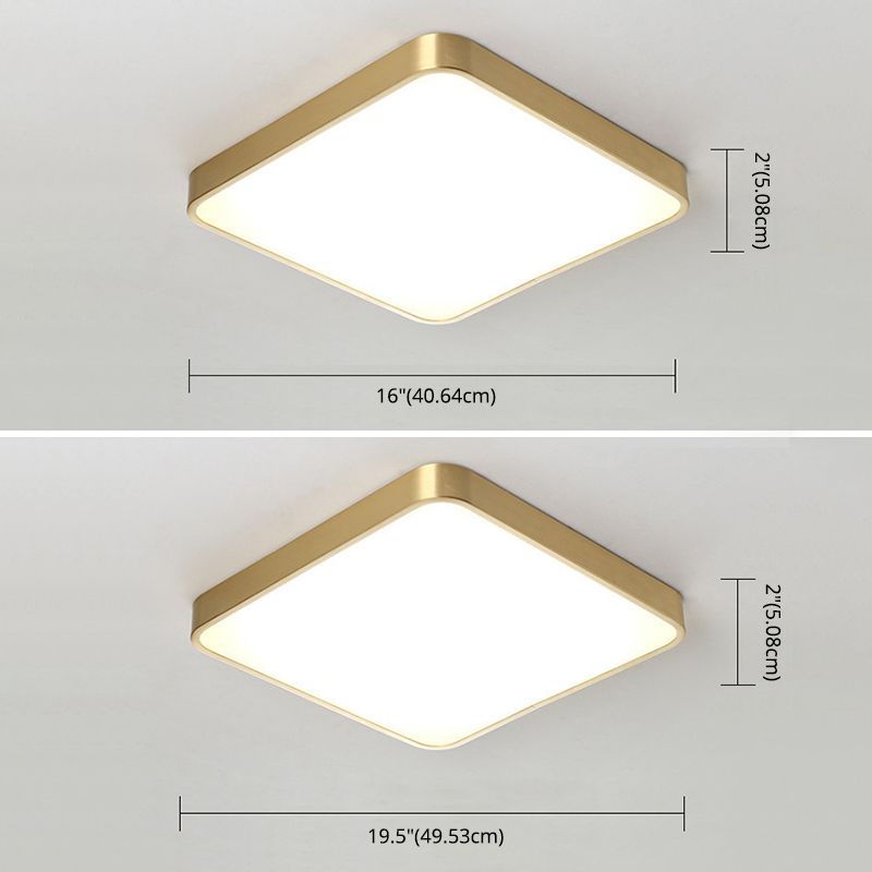 Moderne Unterputz-Deckenleuchten, Deckenleuchte aus Acryl