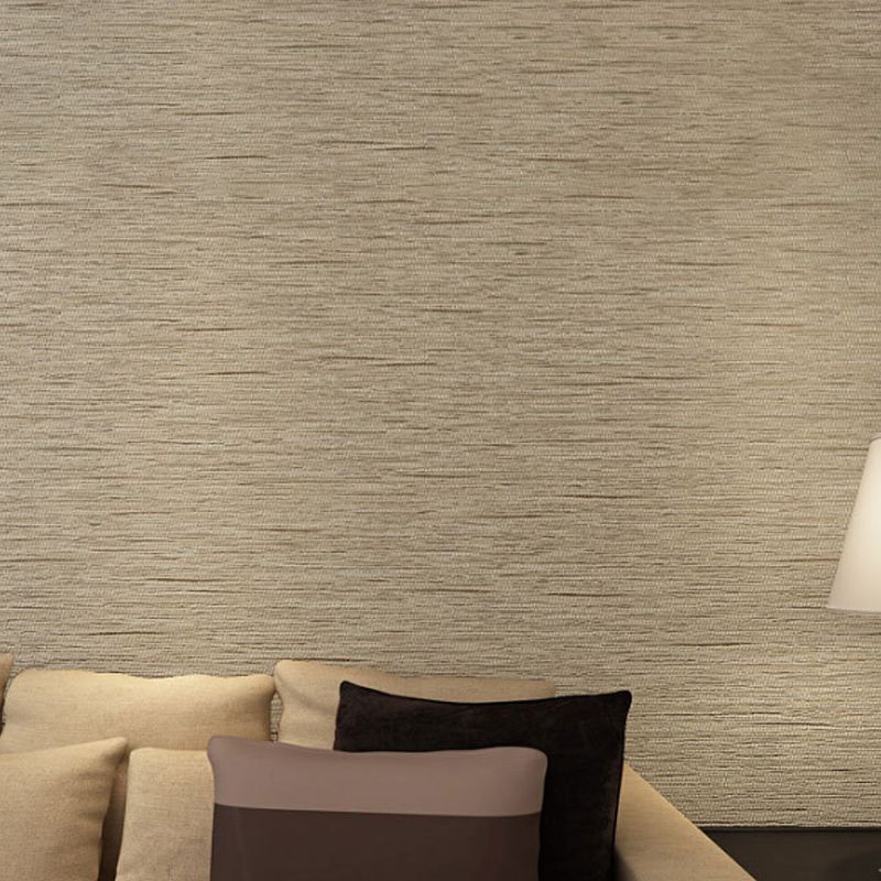 Simplicity Linen Wall Decor Stain-Resistant Non-Pasted Wallpaper Roll, 20.5-inch x 31-foot