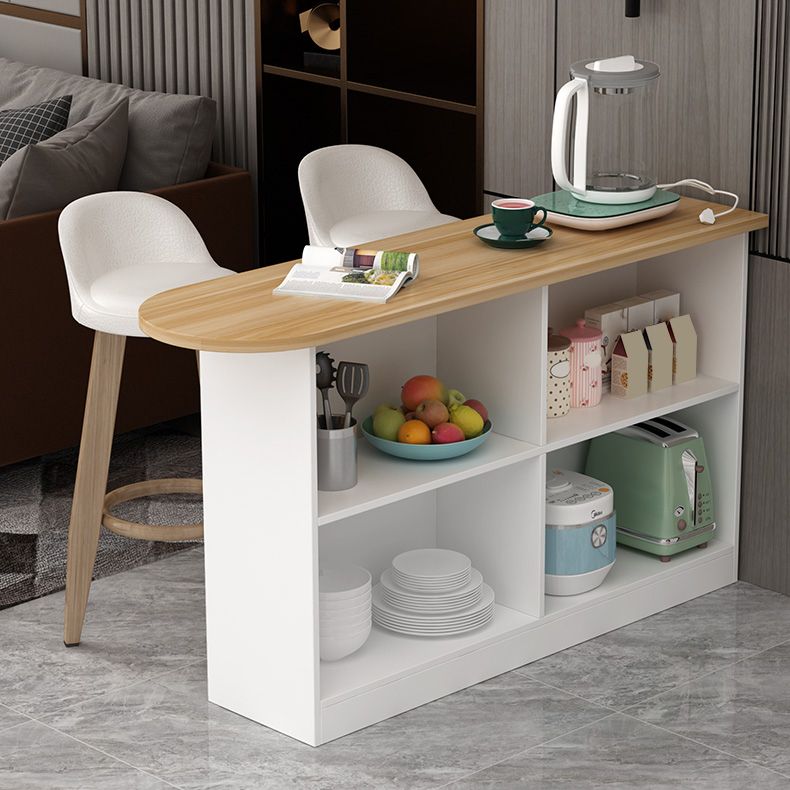 Contemporary Indoor Bar Dining Table Rectangle Wooden Bar Stool Table