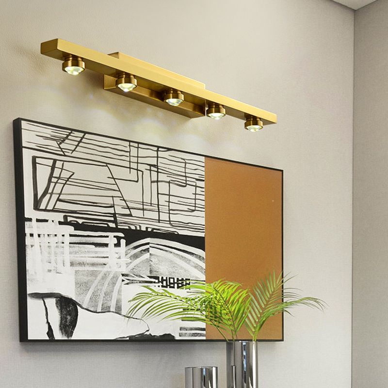 Modern Minimalist Style Bar Vanity Wall Light Fixtures Metal Vanity Lights for Toilet