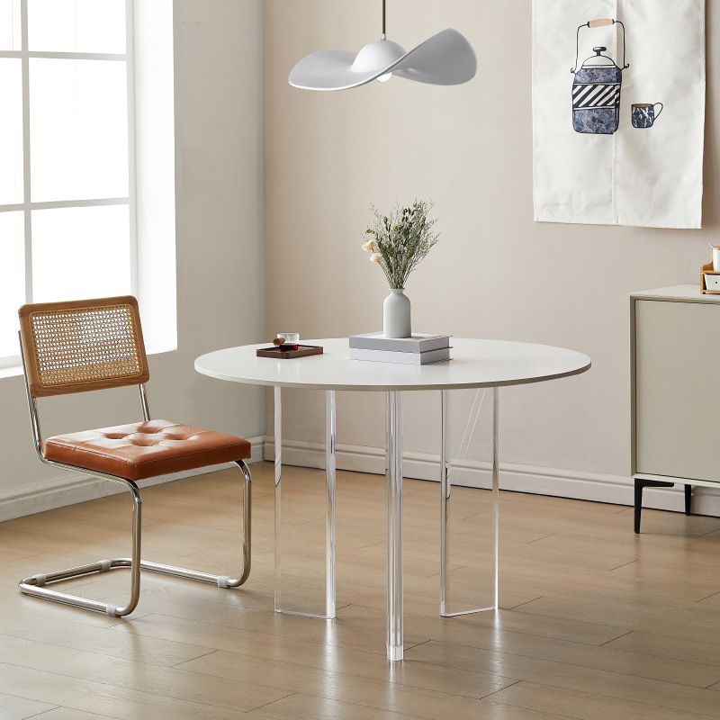 Modern Stone Table Round 3 Legs Base Dining Table for Kitchen