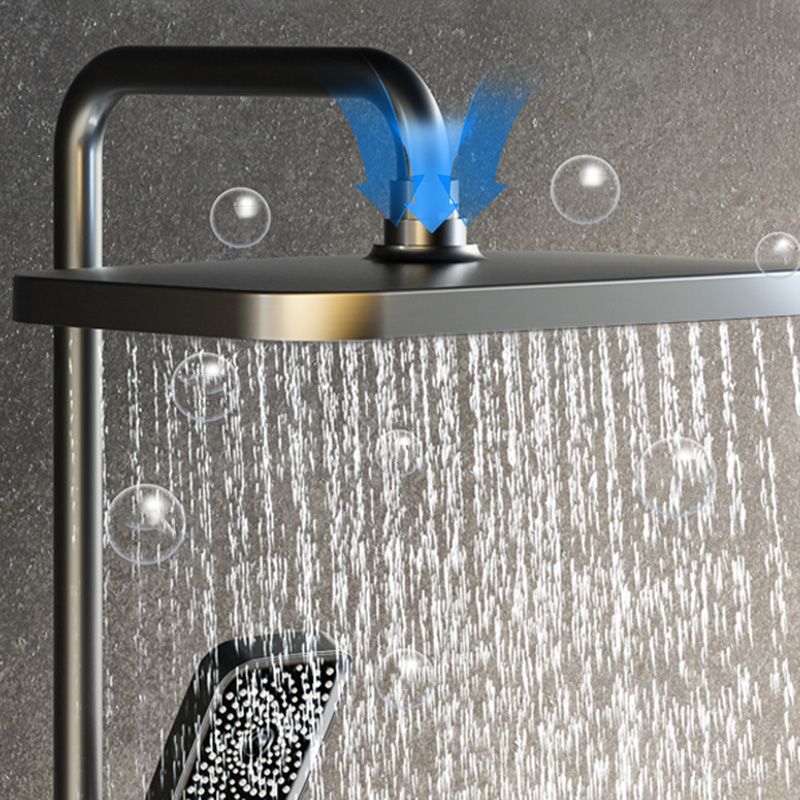 Modern Shower System Slide Bar Adjustable Shower Head Wall Mounted Shower Set