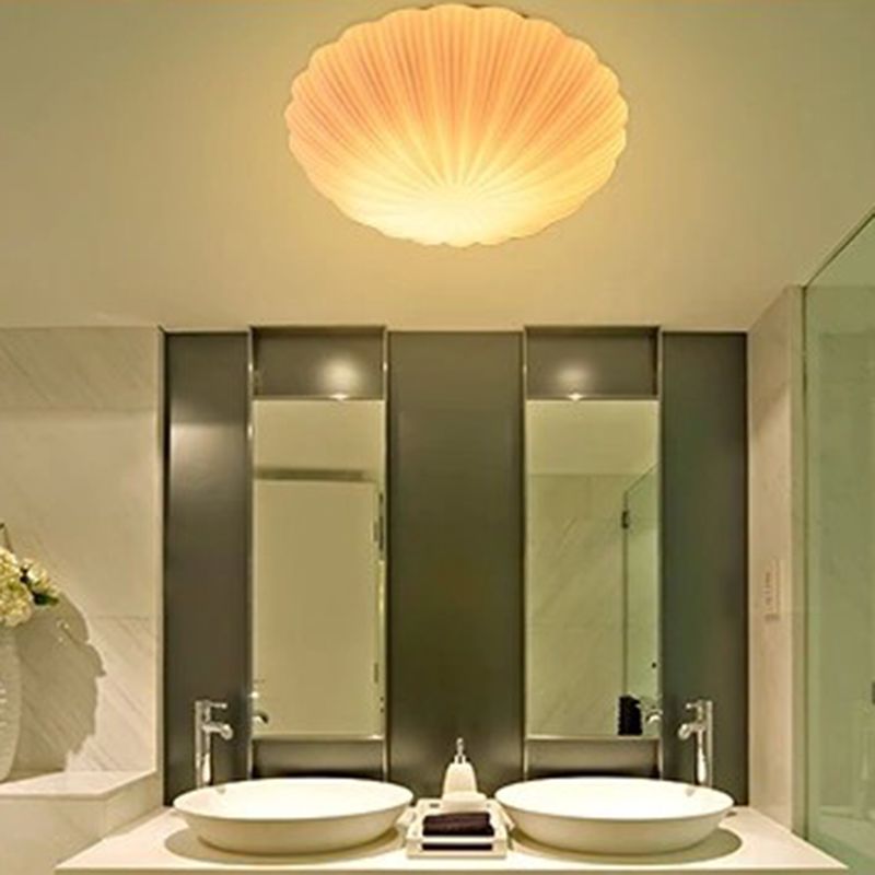 White Flush Mount Ceiling Light Nordic Simple Style Flush Light