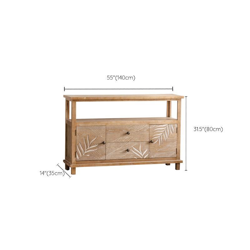 Modern Standard Storage Cabinet Solid Wood Cabinet with Drawer