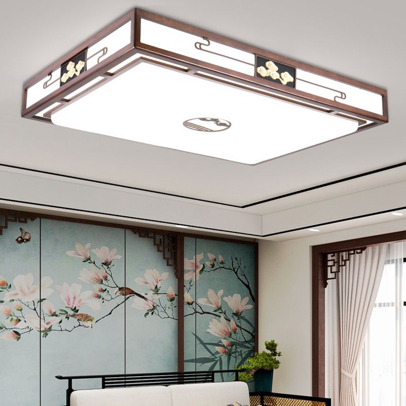 Modern Flushmount Ceiling Lamp 1-Light Living Room Flush Mount Light Fixture with Acrylic Shade