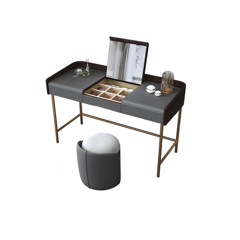 Glam 17.72" Wide Wooden Makeup Vanity with 2 Drawers for Bedroom