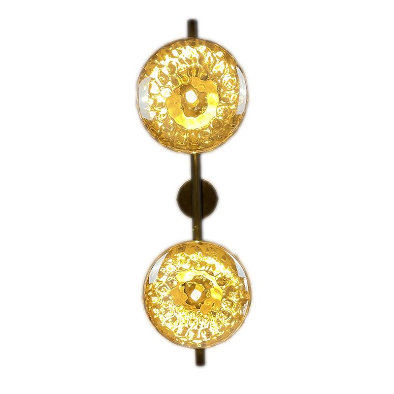 Modern Round Disc Wall Light Sconces Glass Sconce Lights for Living Room