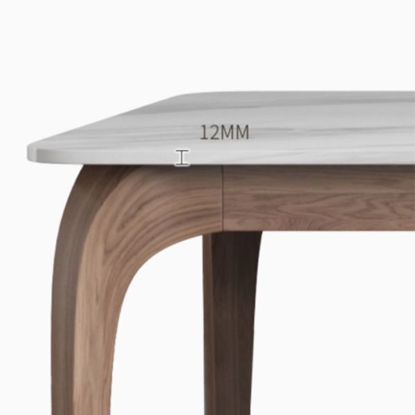 Sintered Stone Top Modern Dining Set Rectangle 1/2/5 Pieces Dining Room Table Set