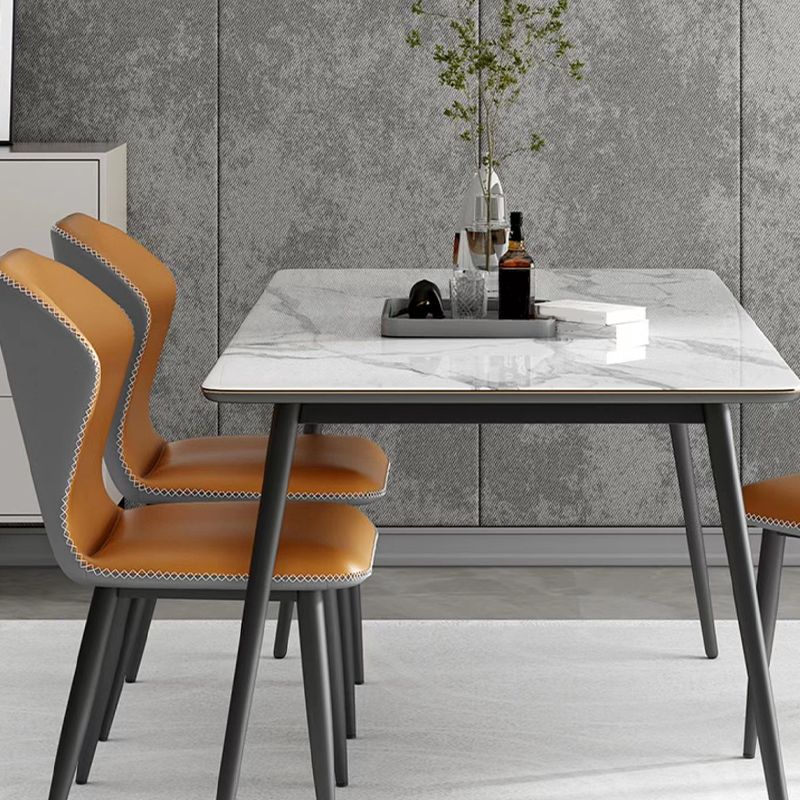 Industrial Metal Dining Room Chair PU Leather Dining Chair for Restaurant Use