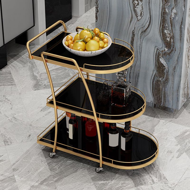 32.28" High Contemporary Prep Table Rolling Metal Prep Table for Kitchen