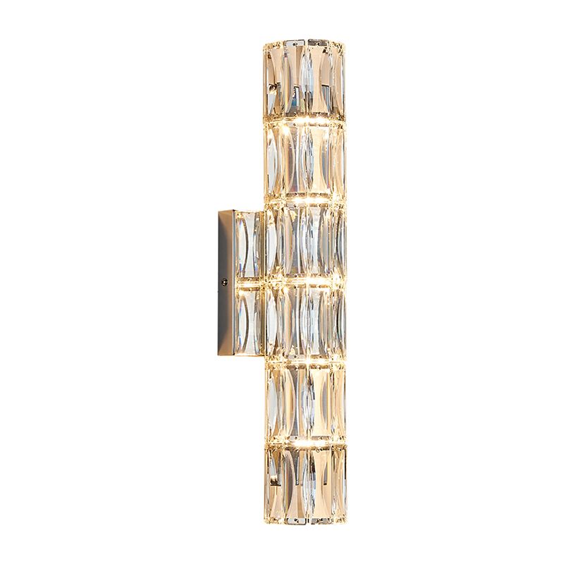 Modern Style Wall Mount Light Simple Wall Light with Crystal Shade for Living Room