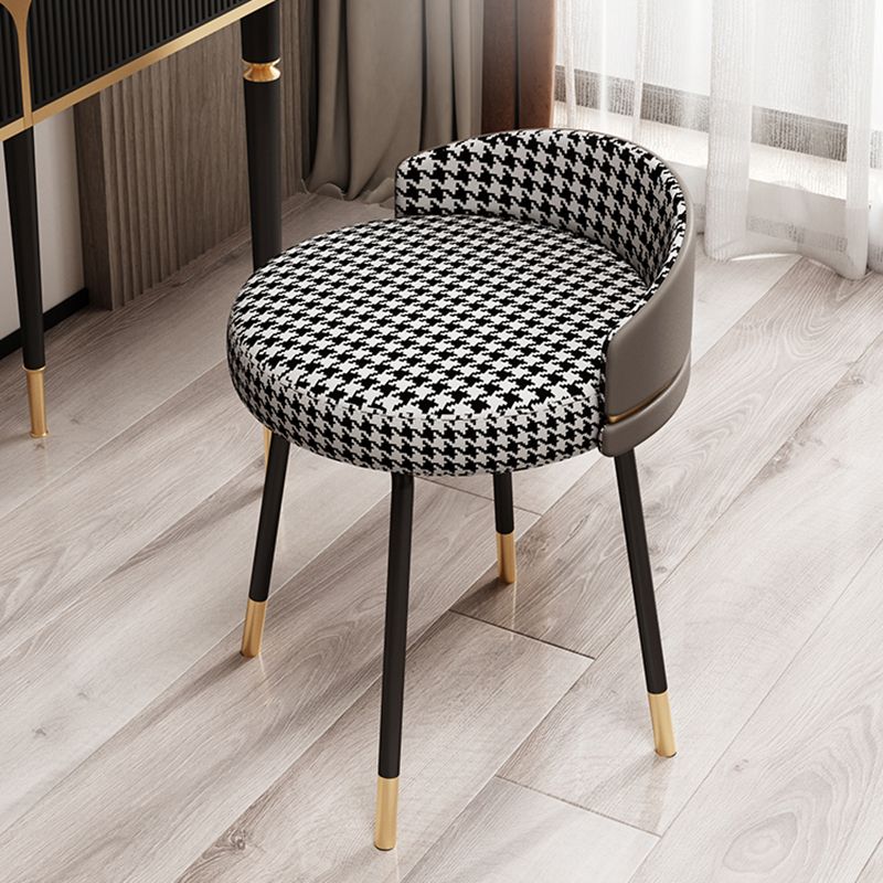 Eigentijdse stijl eetstoelen armloze stoel voor keuken met metalen benen