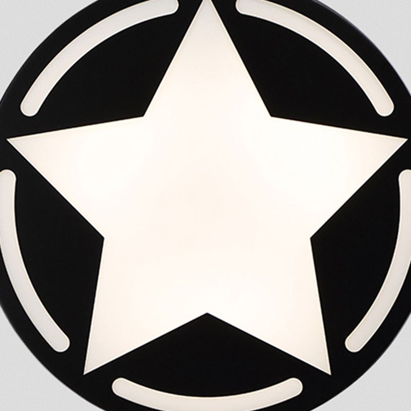 Plafonnier étoile moderne en acrylique, plafonnier encastré pour chambre d'enfant