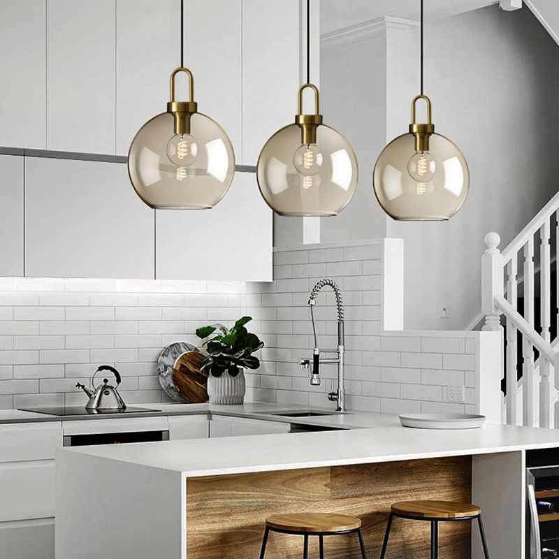 Simplicity Pendant Lighting Fixture Clear Glass Ceiling Pendant Light