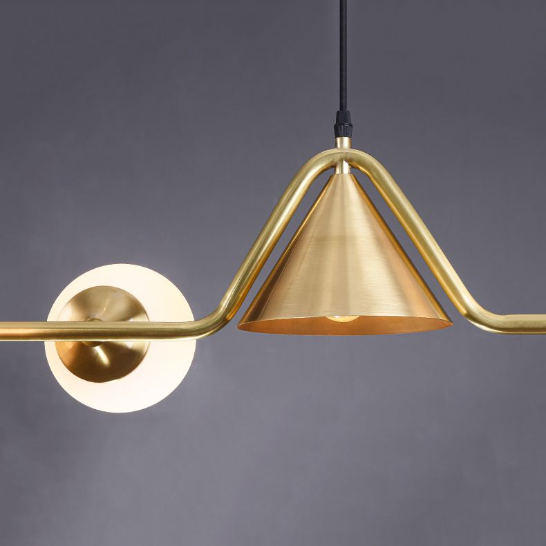 Contemporary Style Spherical Island Lighting Ideas Glass Island Lights