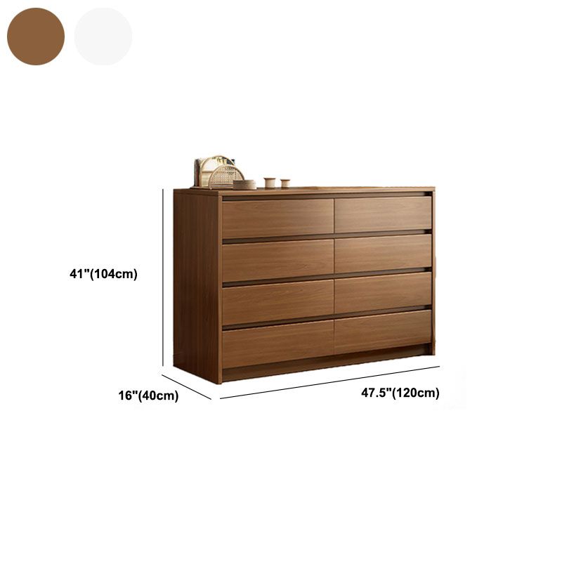 Contemporary Chest Dresser Wooden Storage Chest with Soft-Close Drawers