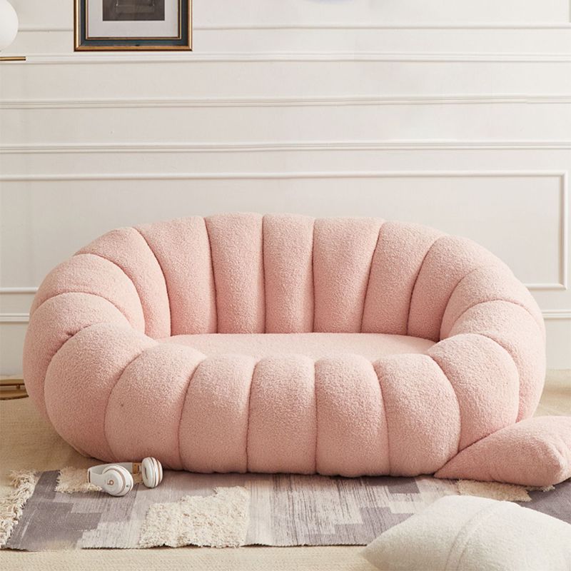Modern 2/3-seater Sloped Arm Sofa 39.37" D Sewn Pillow Back Sofa