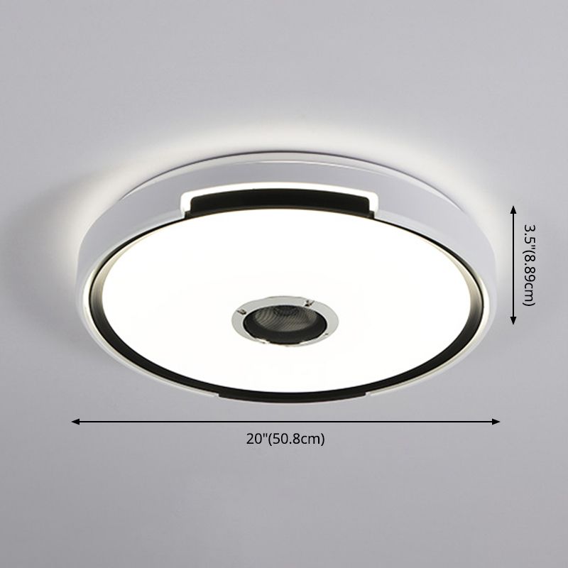 Flush Mount Ceiling Fixture LED Light Smart Mobile Phone Control Foyer Light Room Light