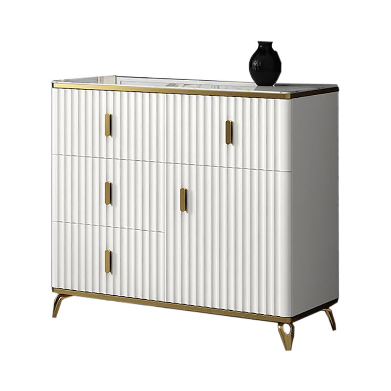 Classic Glam Matte Finish Combo Dresser Horizontal Bedroom Storage Chest