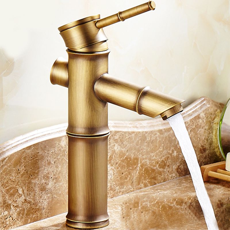 Country Style Faucet One Hole Vessel Sink Faucet with One Lever Handle