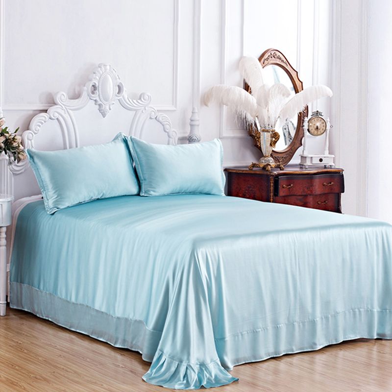 Cotton Bed Sheet 3-Piece Solid Color Tear Resistant Sheet Set