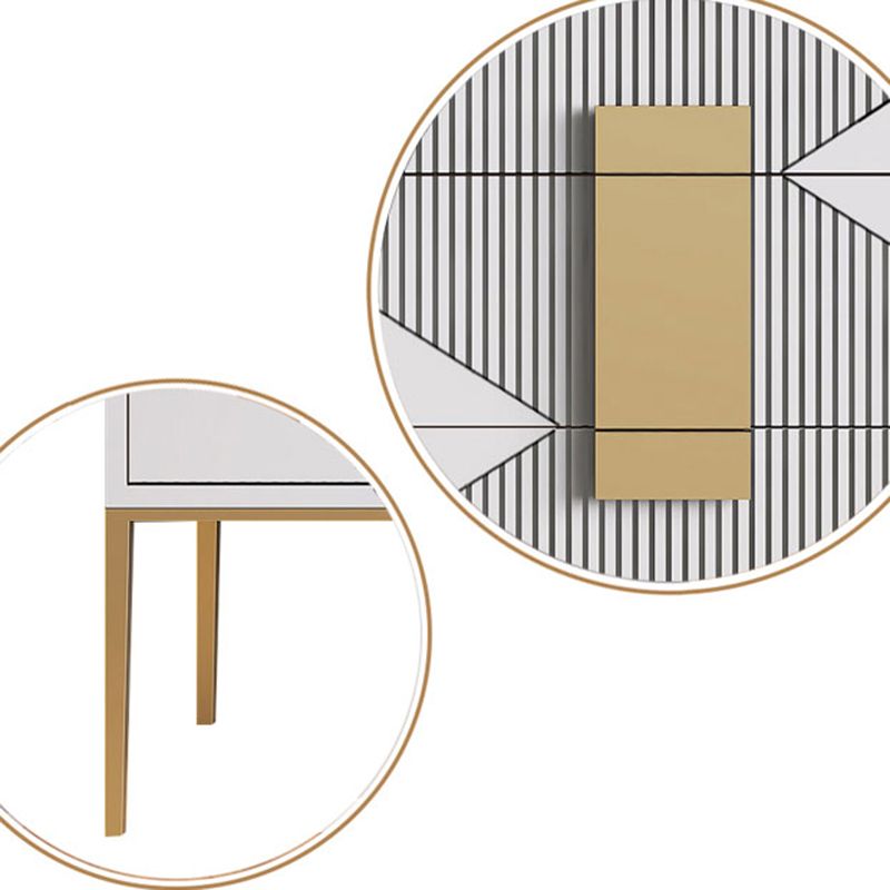 15.6-inch Width Storage Chest Classic Glam Stone Storage Chest Dresser