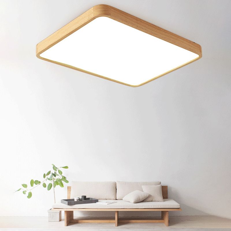 Plafonnier LED encastré de style moderne et minimaliste avec abat-jour en acrylique