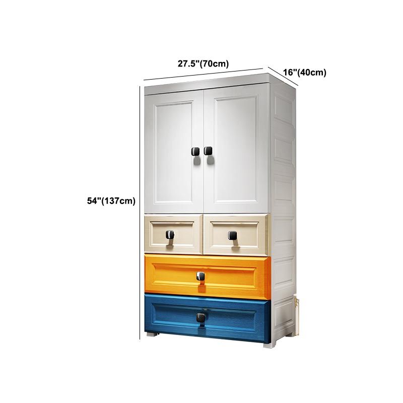 Plastic Wardrobe Armoire Contemporary Hinged Wardrobe Cabinet