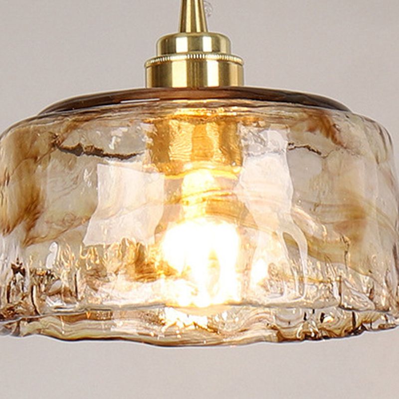 Moderne hanglampverlichting Geometrische hanglamp 3 Lichtglashanglicht in goud